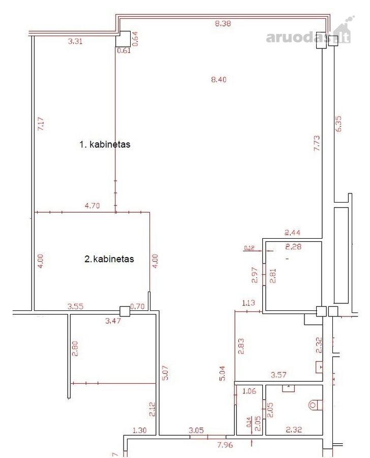 Išnuomojamos 169 m² biuro patalpos Ukmergės g - nuotraukos Nr. 12