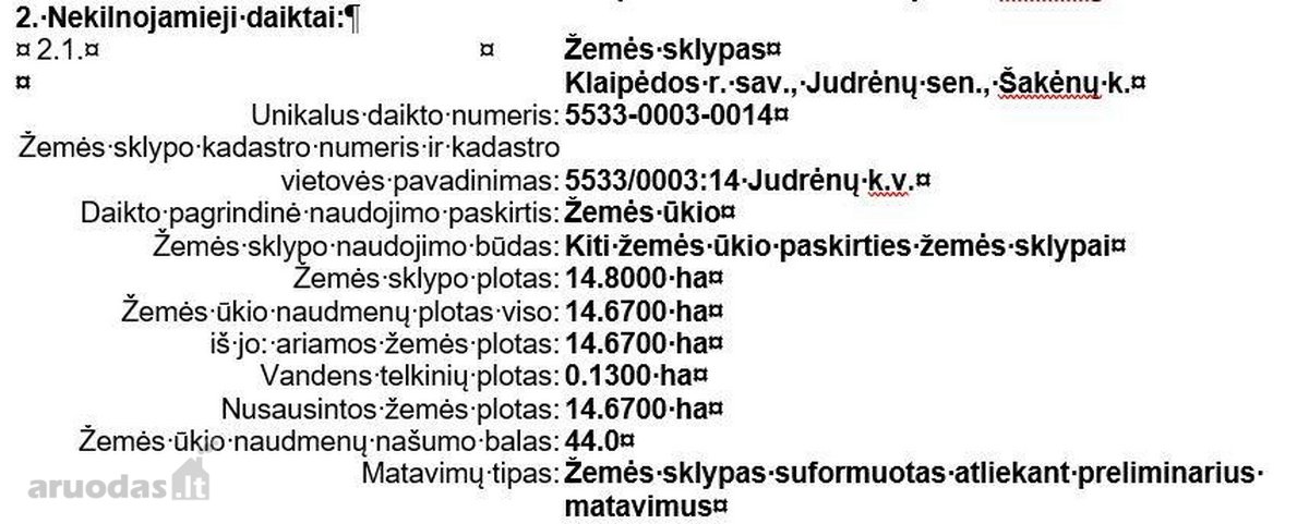 Parduodamas žemės ūkio paskirties sklypas - nuotraukos Nr. 5