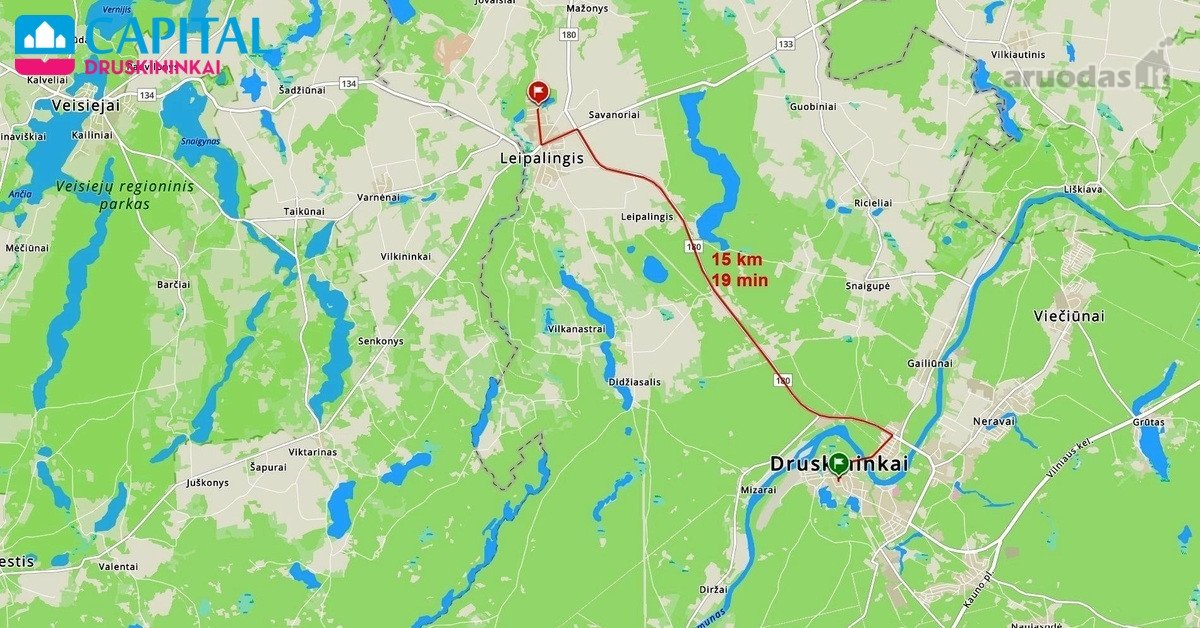 Namas greta Leipalingio dvaro su ežero - nuotraukos Nr. 33