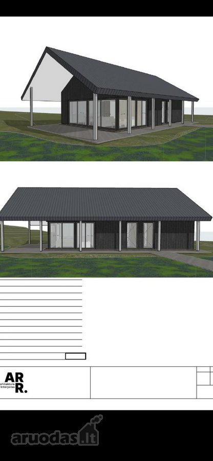 Sveiki, parduodama sodyba-projektas - du