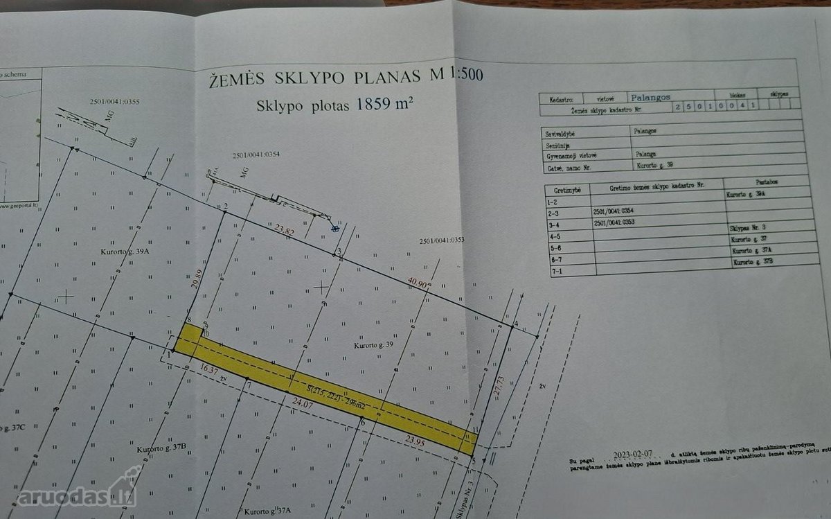 Parduodamas 18.59 a namų valdos sklypas - nuotraukos Nr. 2