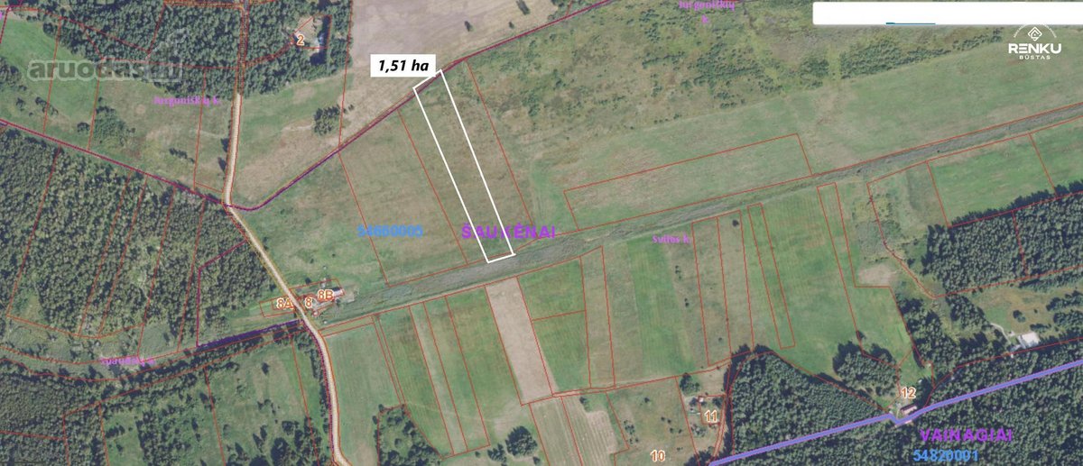 Parduodamas 1,510 Ha Žemės Ūkio Paskirties