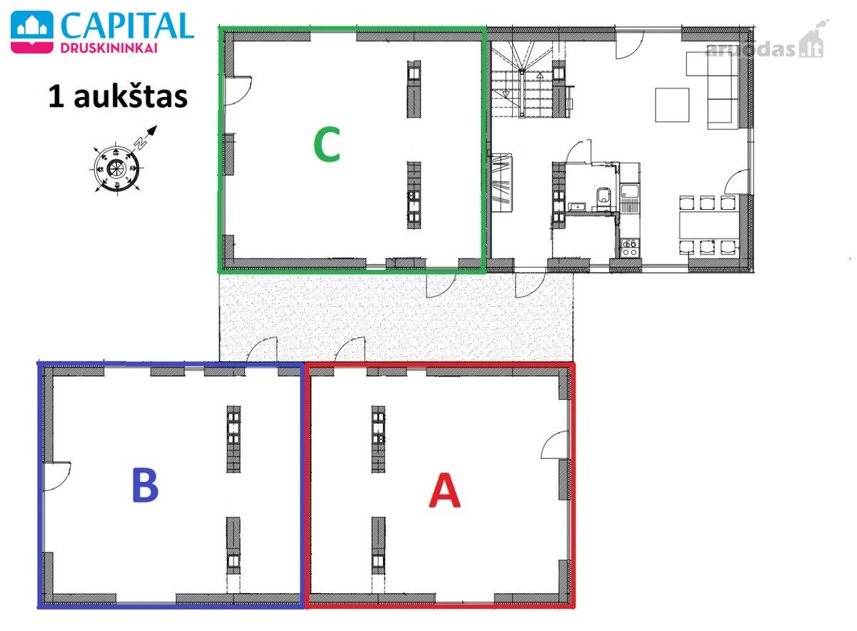Kotedžas su daline apdaila ir žemės sklypo - nuotraukos Nr. 14