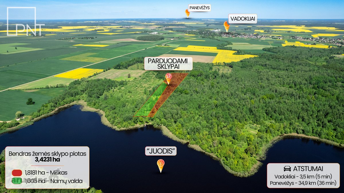 Parduodami du sklypai su pakrante prie