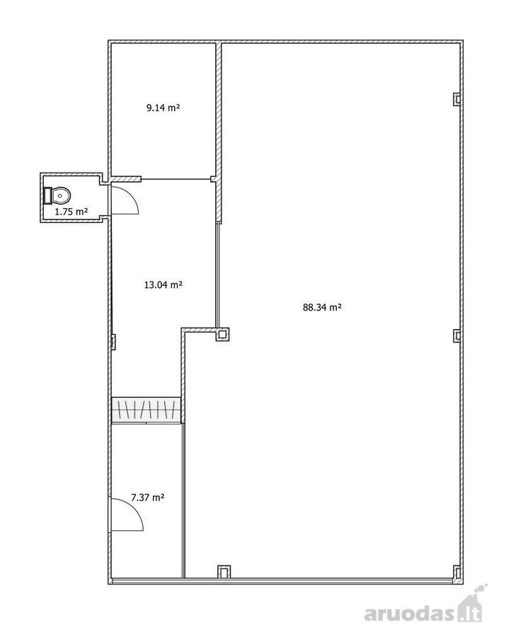 Nuomojamos tvarkingos ir funkcionalios 119 m² - nuotraukos Nr. 10