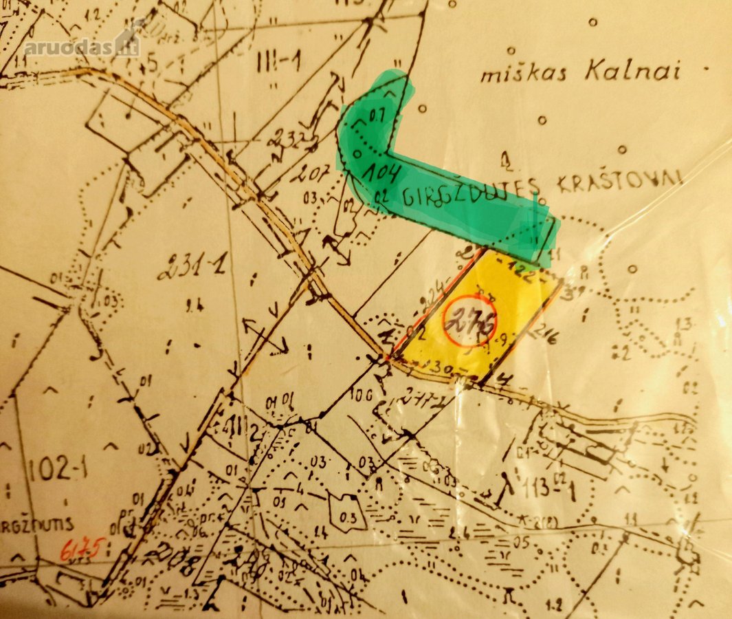 Parduodamas žemes sklypas - 5, 82 ha. 