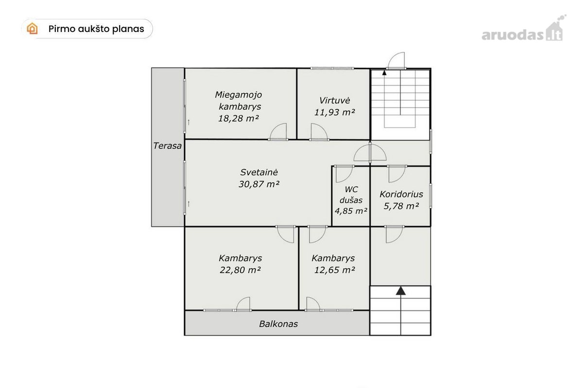 Parduodamas pilnai įrengtas 205,10 m² bendro - nuotraukos Nr. 31