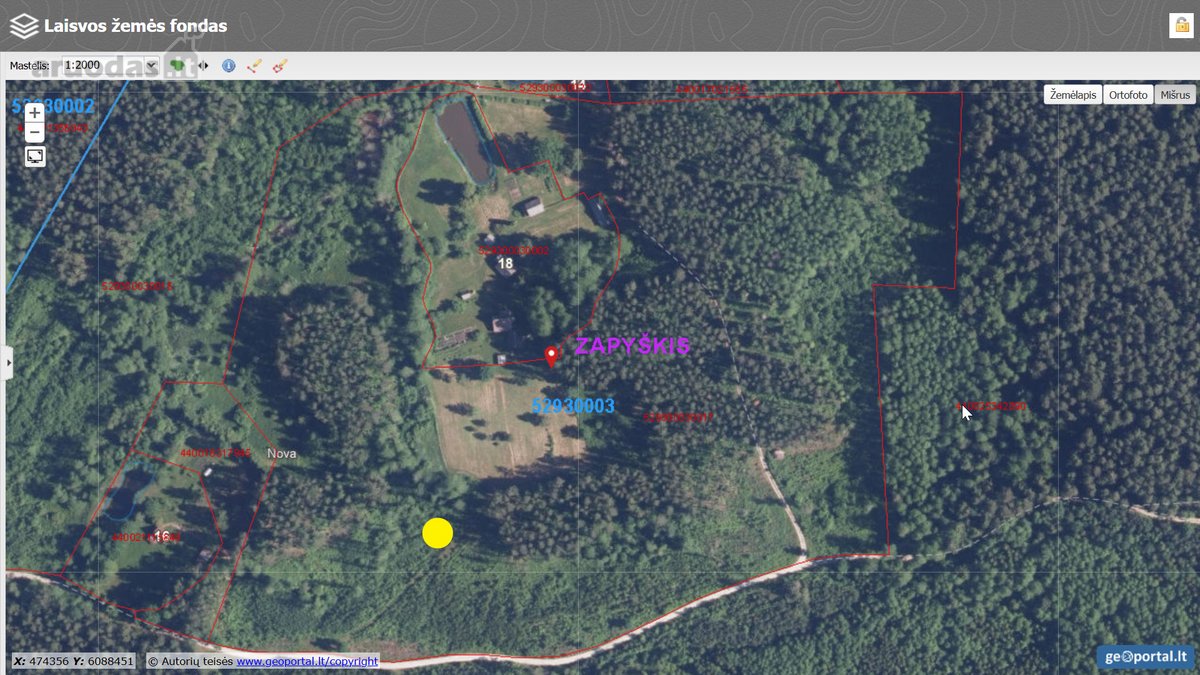 Parduodamas 9.8287 ha miško sklypas Kauno r. - nuotraukos Nr. 6