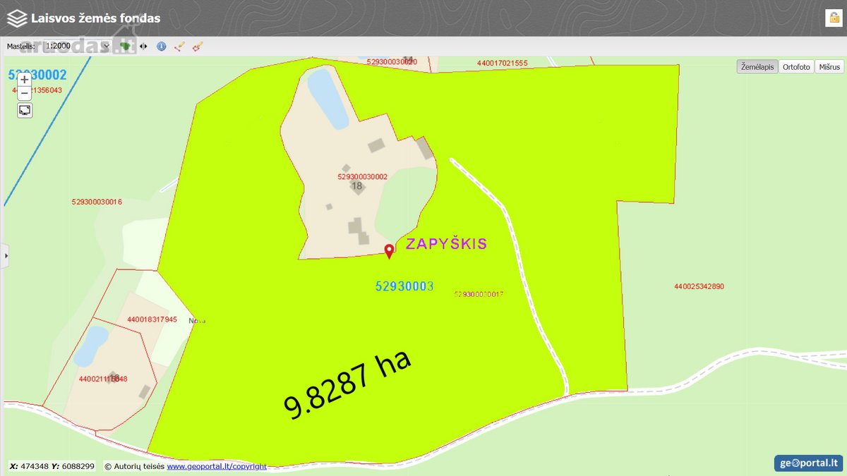 Parduodamas 9.8287 ha miško sklypas Kauno r. - nuotraukos Nr. 7