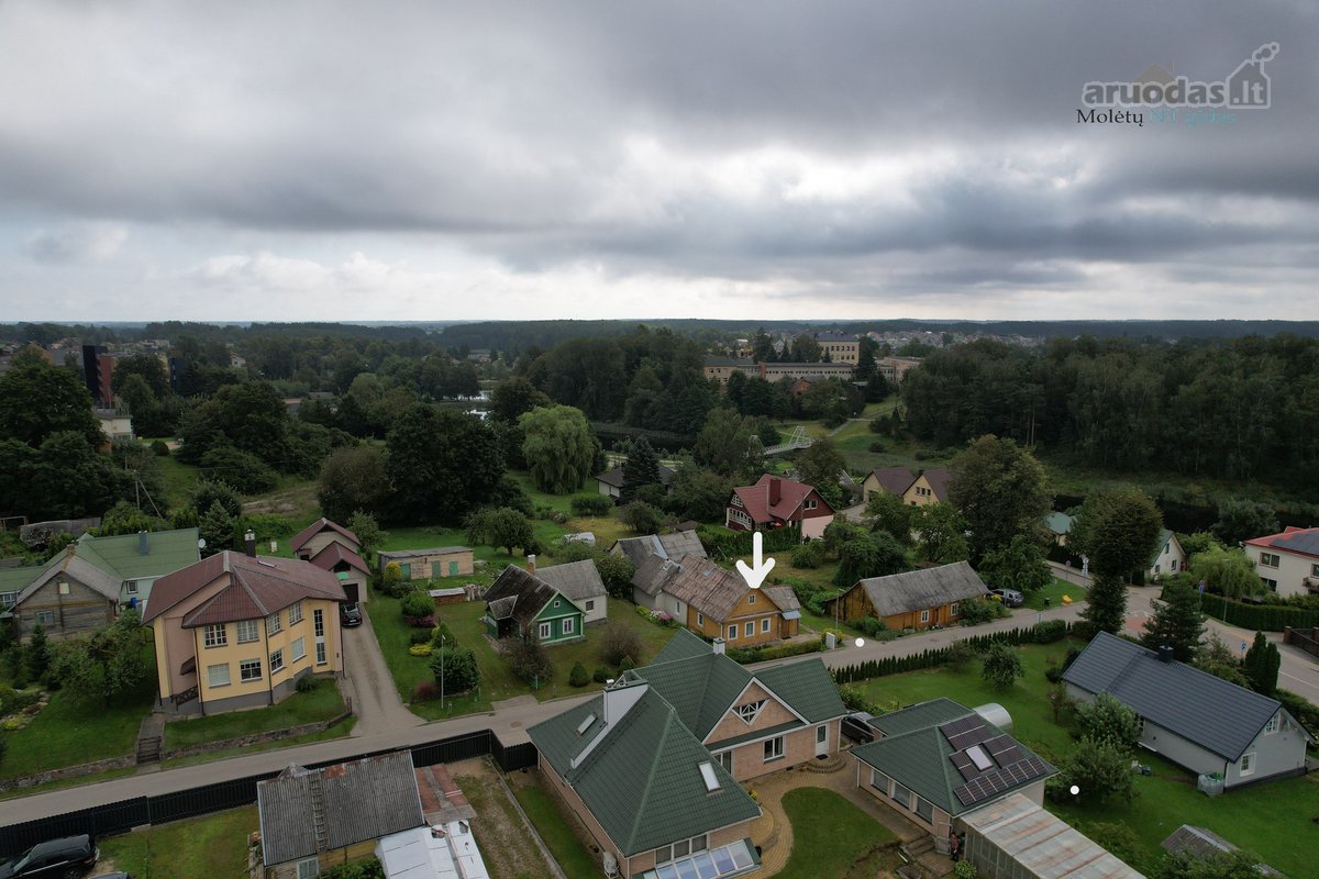 Puse Namo Su 6,7 Aro Sklypu Molėtų Centre, - nuotraukos Nr. 10