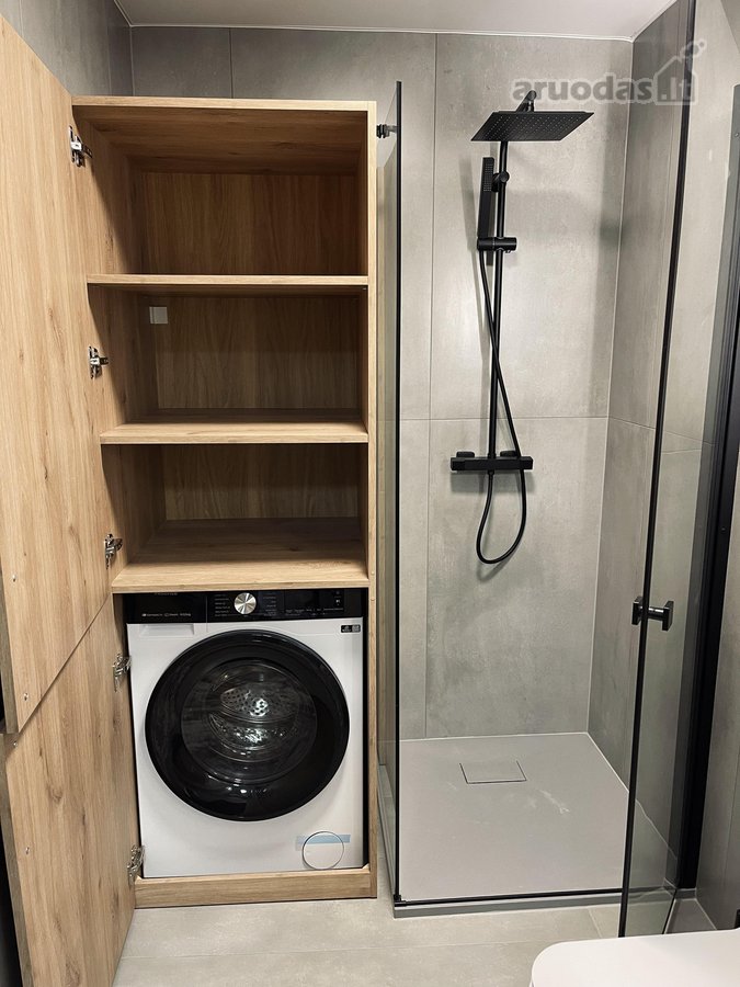 Išnuomojamas suremontuotas dviejų kambarių - nuotraukos Nr. 13