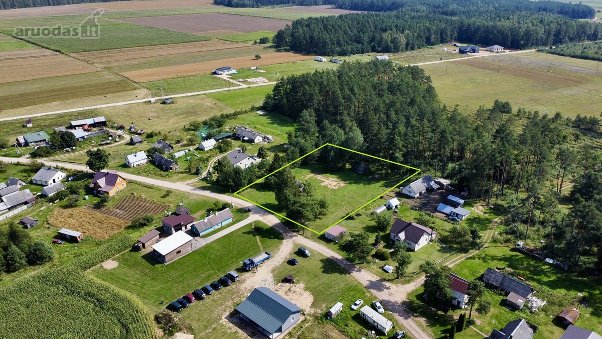Parduodamas 35.83 aro namų valdos sklypas su