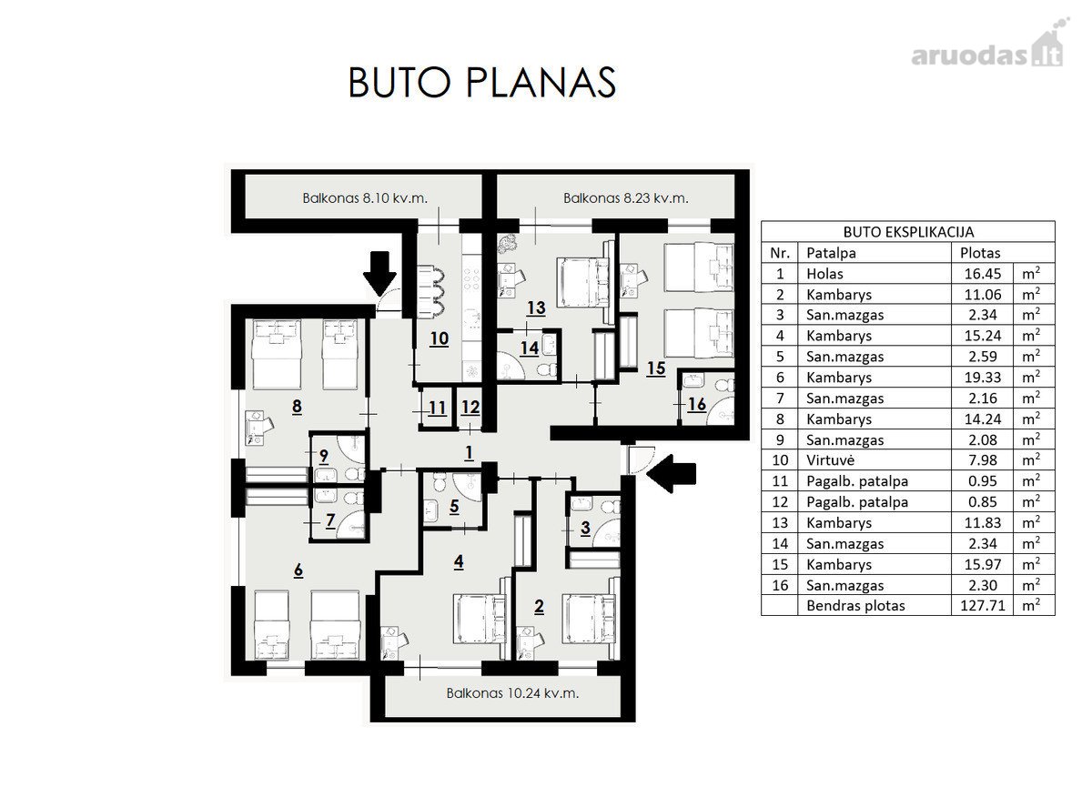 Itin Erdvus Butas Labai Geroje Vietoje – - nuotraukos Nr. 4
