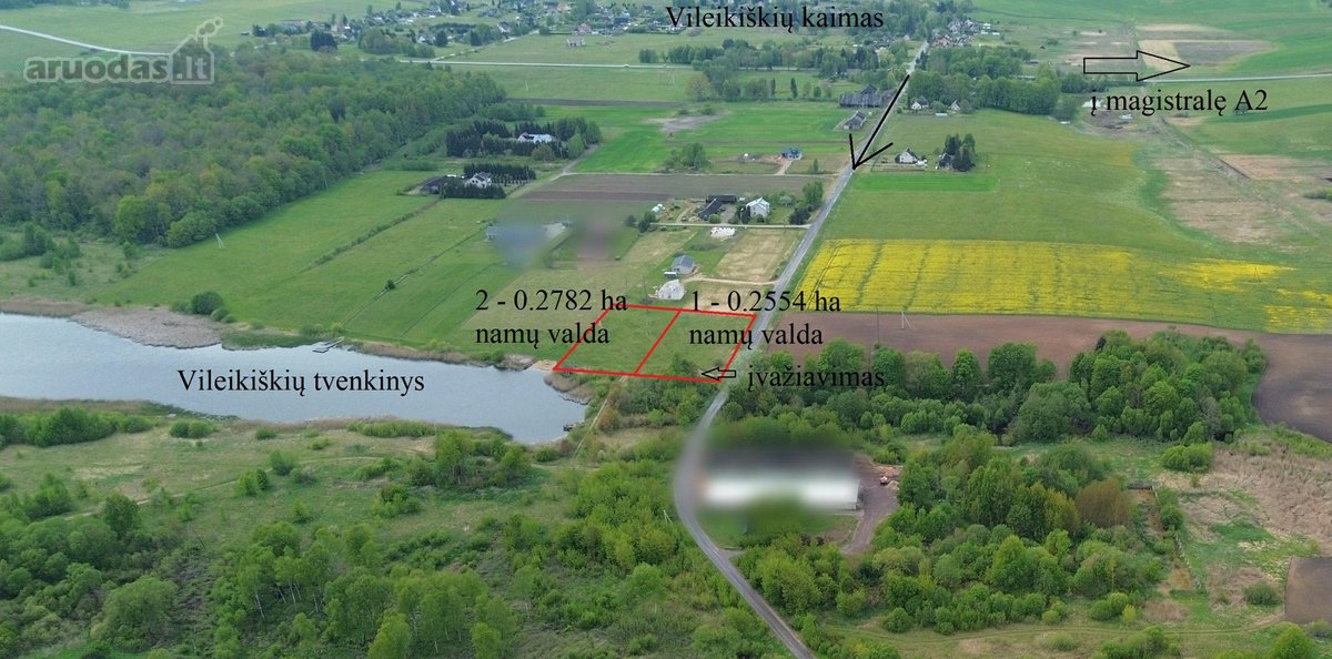 Parduodami du namų valdos žemės sklypai. 