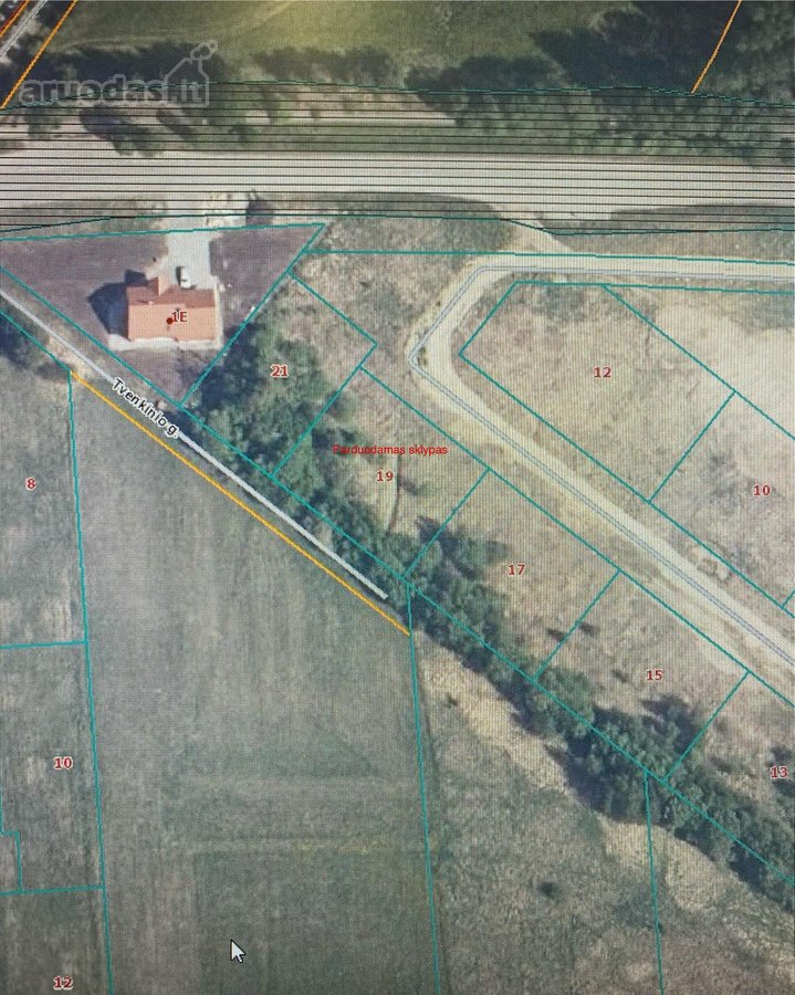 Parduodamas 10,5 a namų valdos sklypas Meškių
