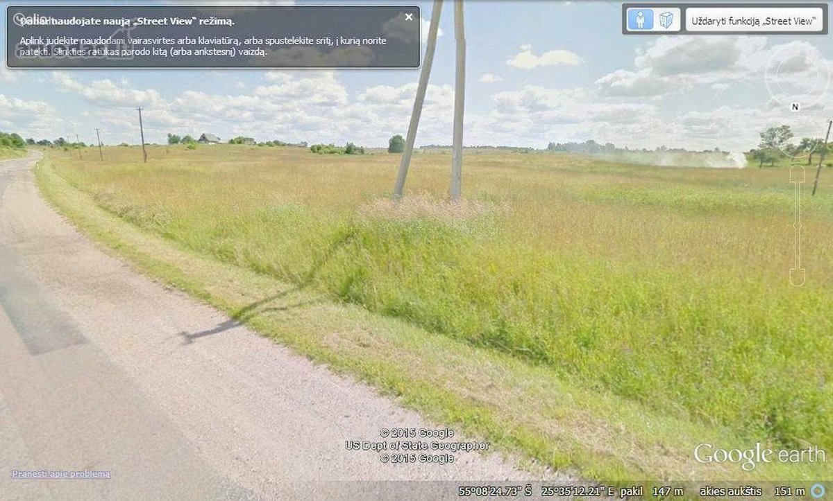 Sklypas 5,45ha, Inturkė, Dailidžių km., prie