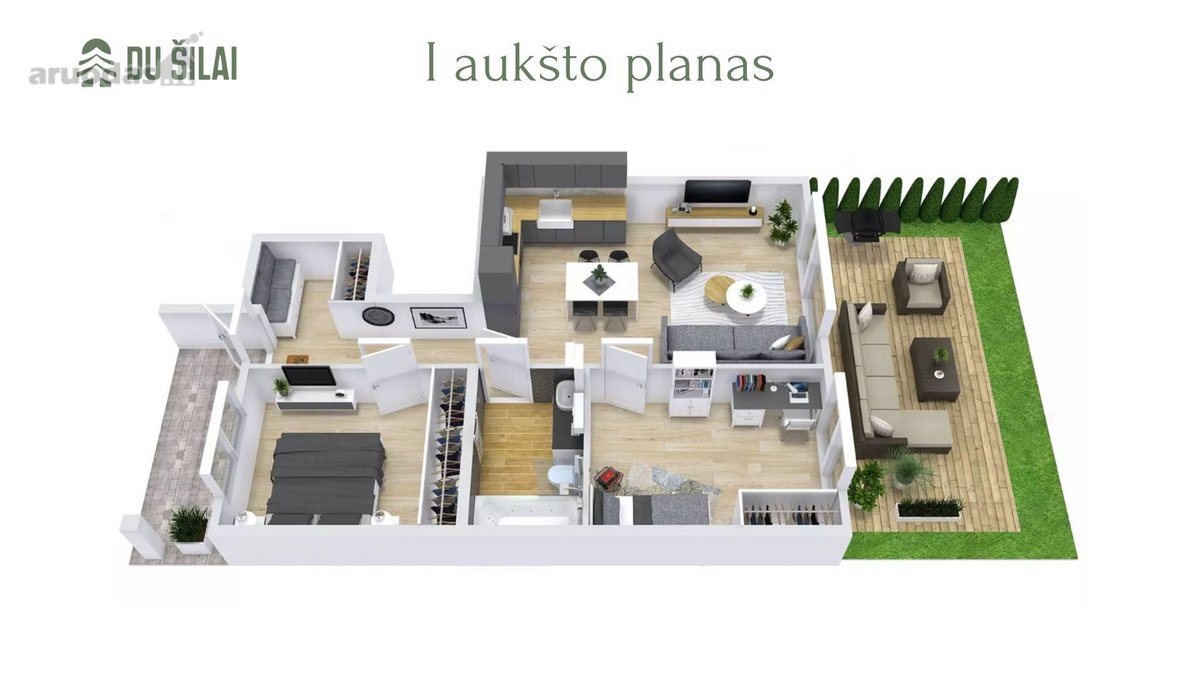 3 Kambarių Butas Tiesiai Iš Statytojo - nuotraukos Nr. 3