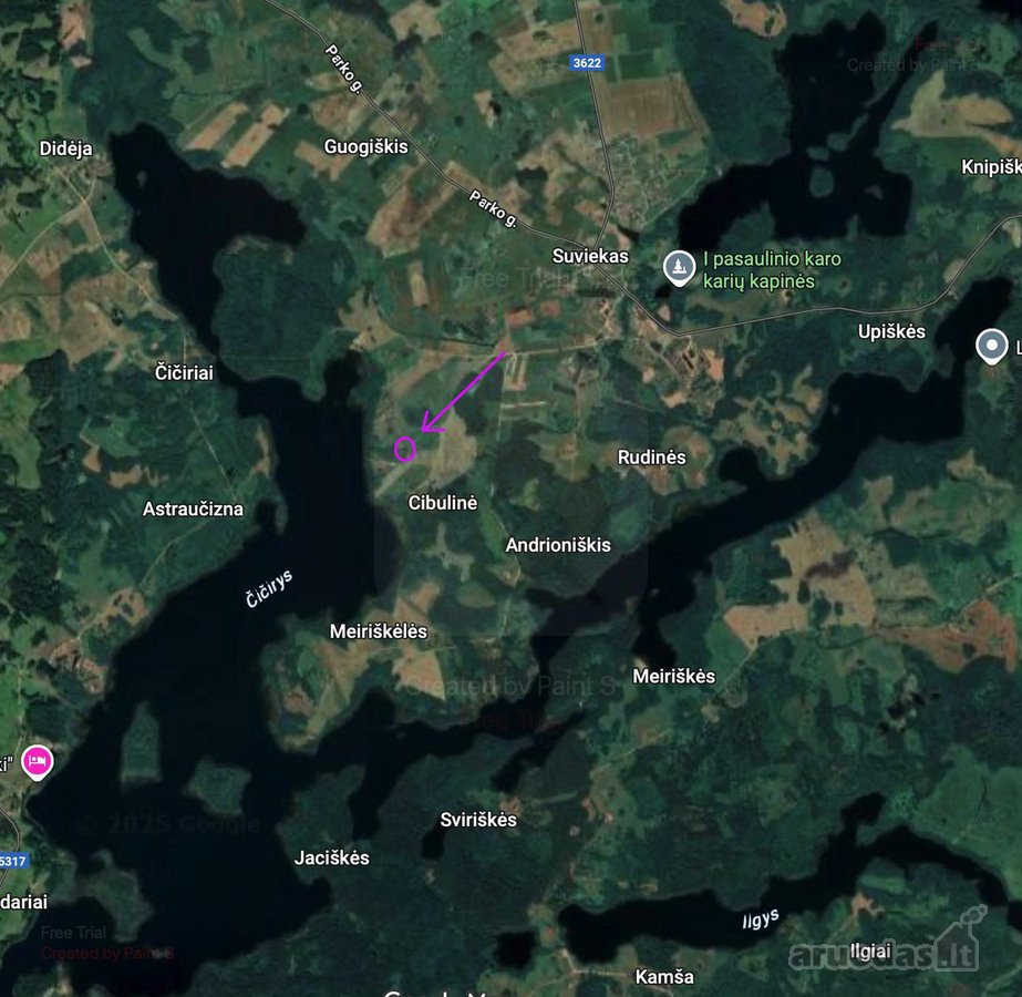 Namų valdos sklypas 95,03 arų su kokybiškai - nuotraukos Nr. 2