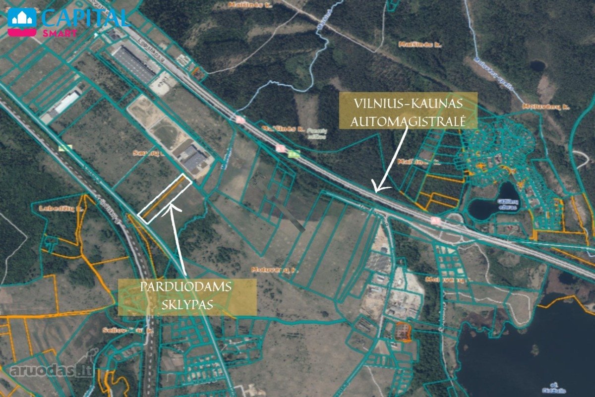 Parduodamas 2,31 ha sklypas ties Vilnius