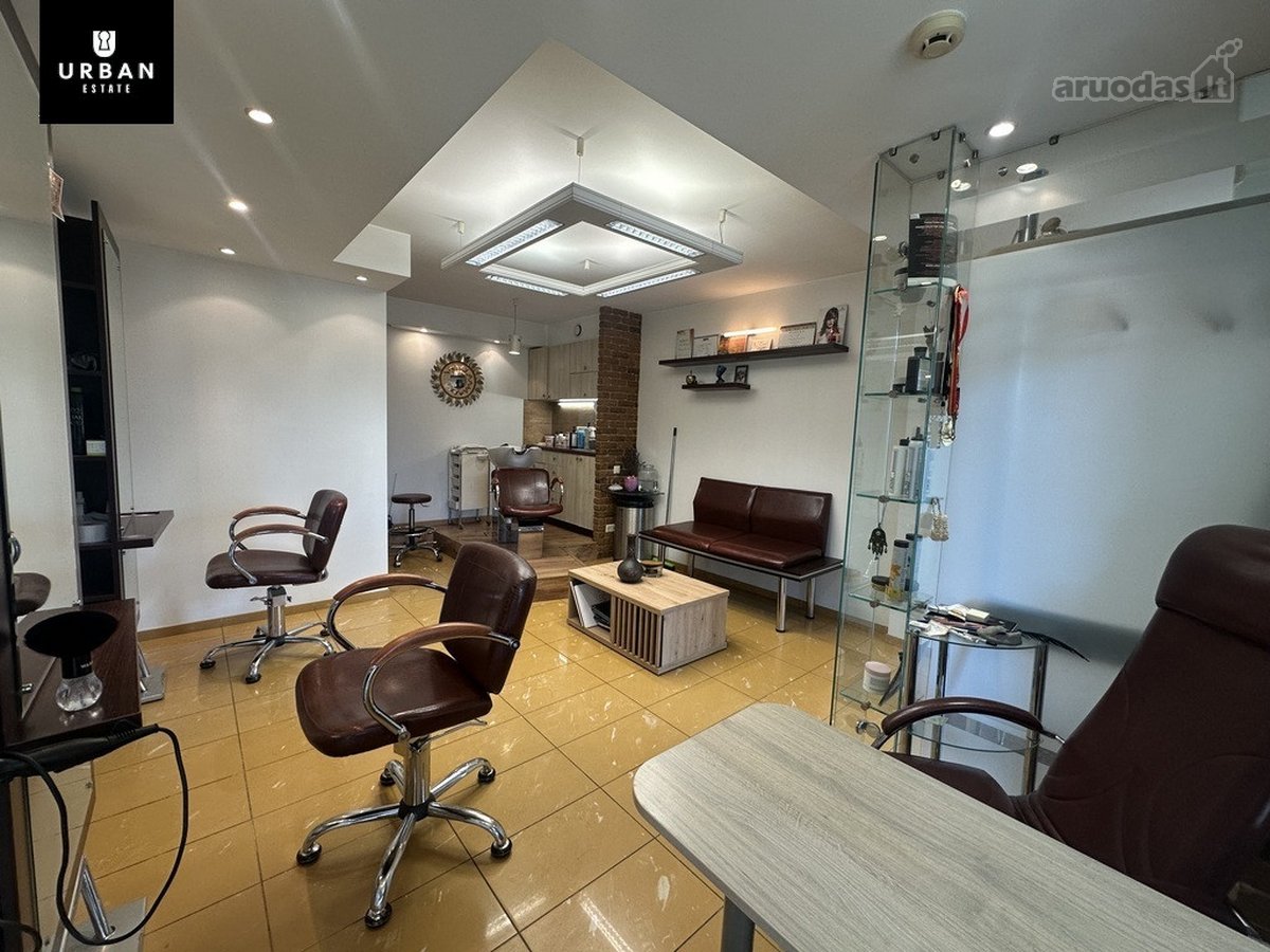 Išnuomojamas įrengtas grožio salonas