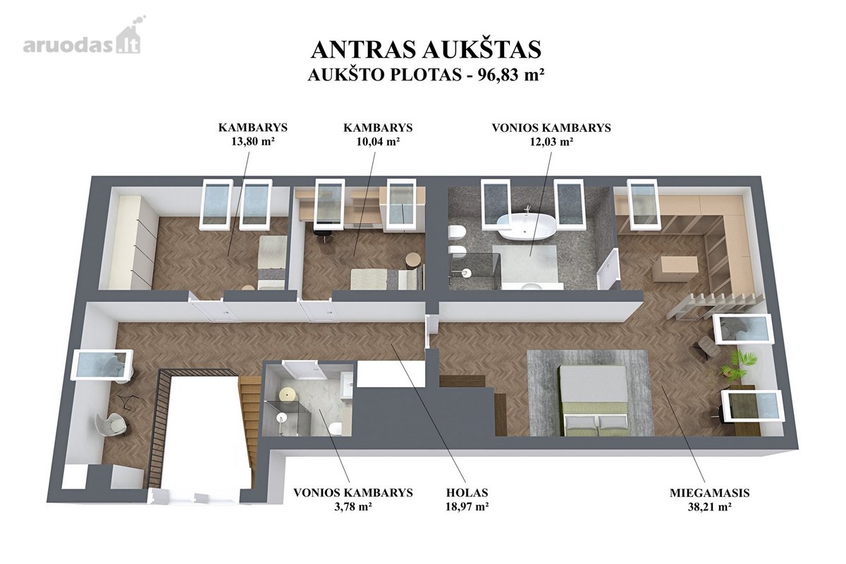 Parduodami Išskirtiniai 236 m2 Apartamentai - nuotraukos Nr. 3