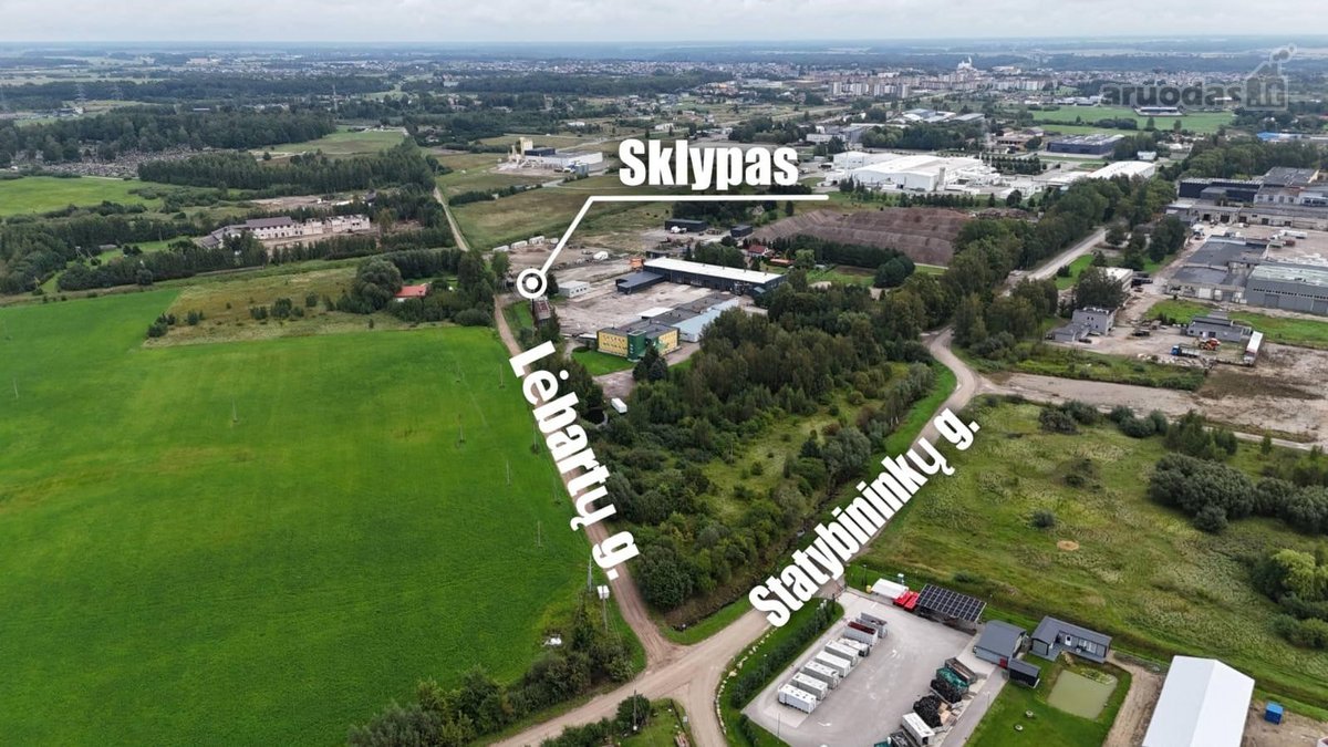 Parduodamas aptvertas komercinės paskirties