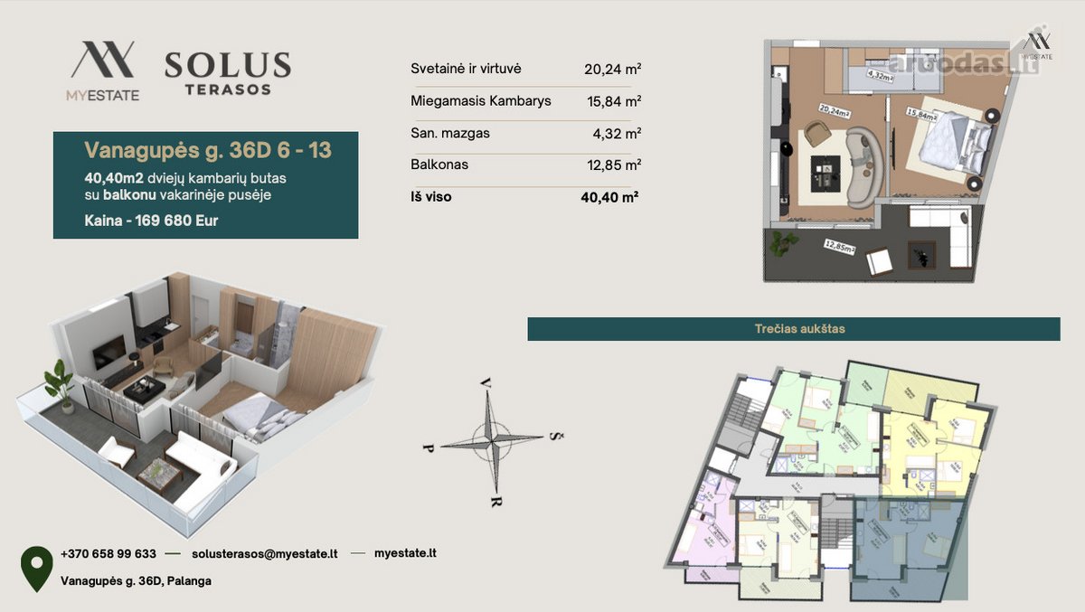 Parduodami išskirtiniai apartamentai - nuotraukos Nr. 12