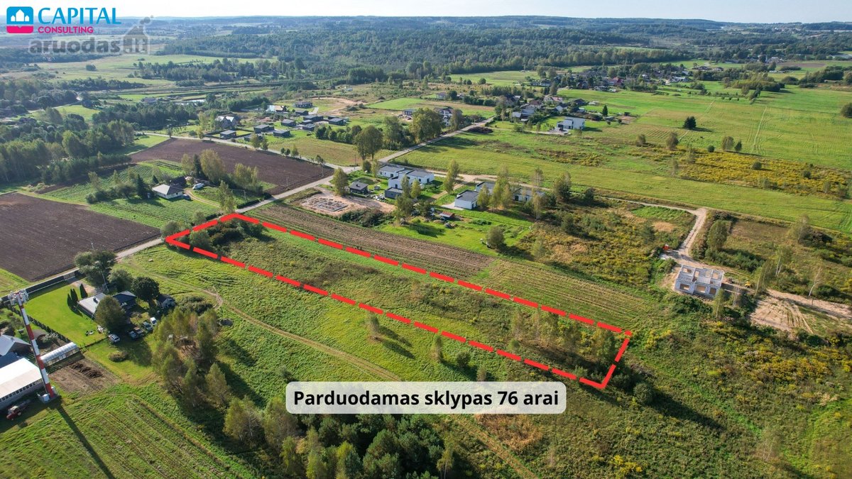 Parduodamas perspektyvus 76 arų žemės ūkio - nuotraukos Nr. 3