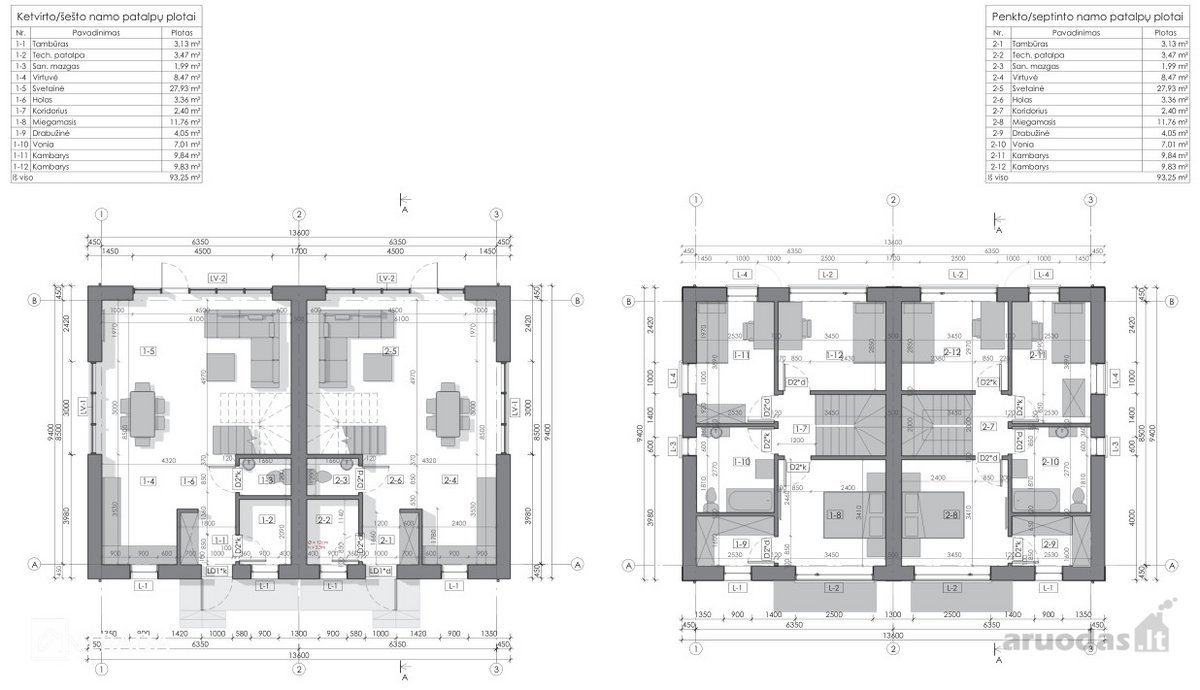 Septynių kotedžų projektas „Žaros vilos“, Palanga - nuotraukos Nr. 49