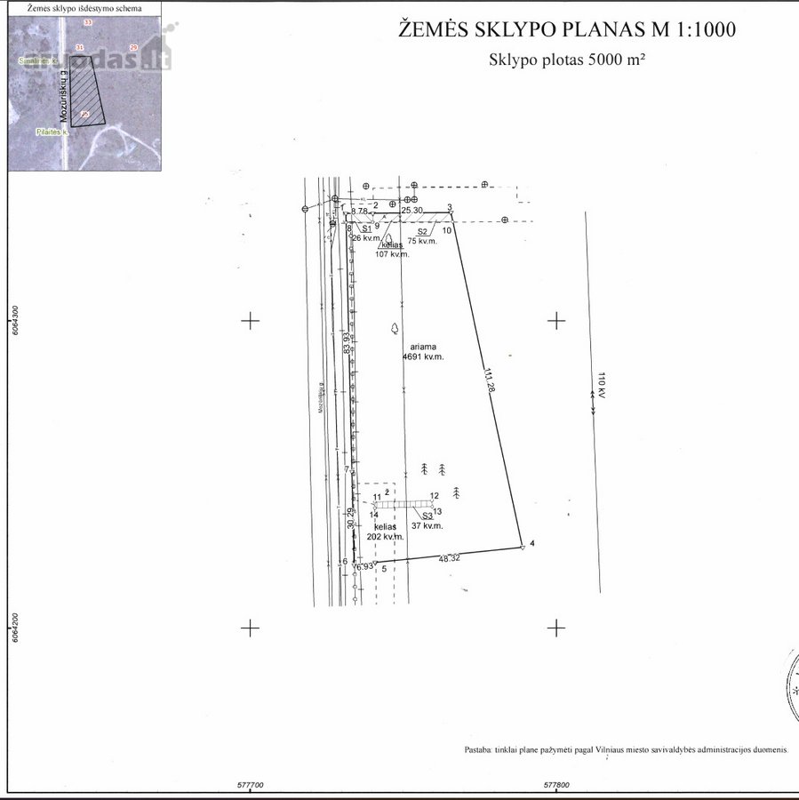 Parduodamas Mozūriškių g. 25 sklypas ir - nuotraukos Nr. 2