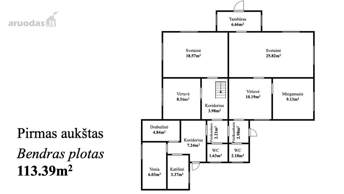 Parduodamas dviejų dalių namas su atskirais - nuotraukos Nr. 19
