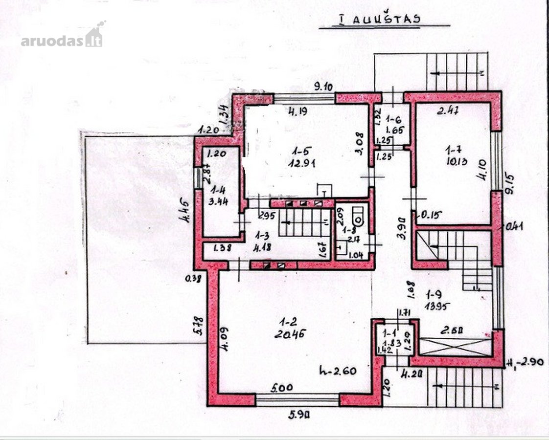 Parduodamas 96,69 Kv.m Gyvenamo Ploto Namas - nuotraukos Nr. 43