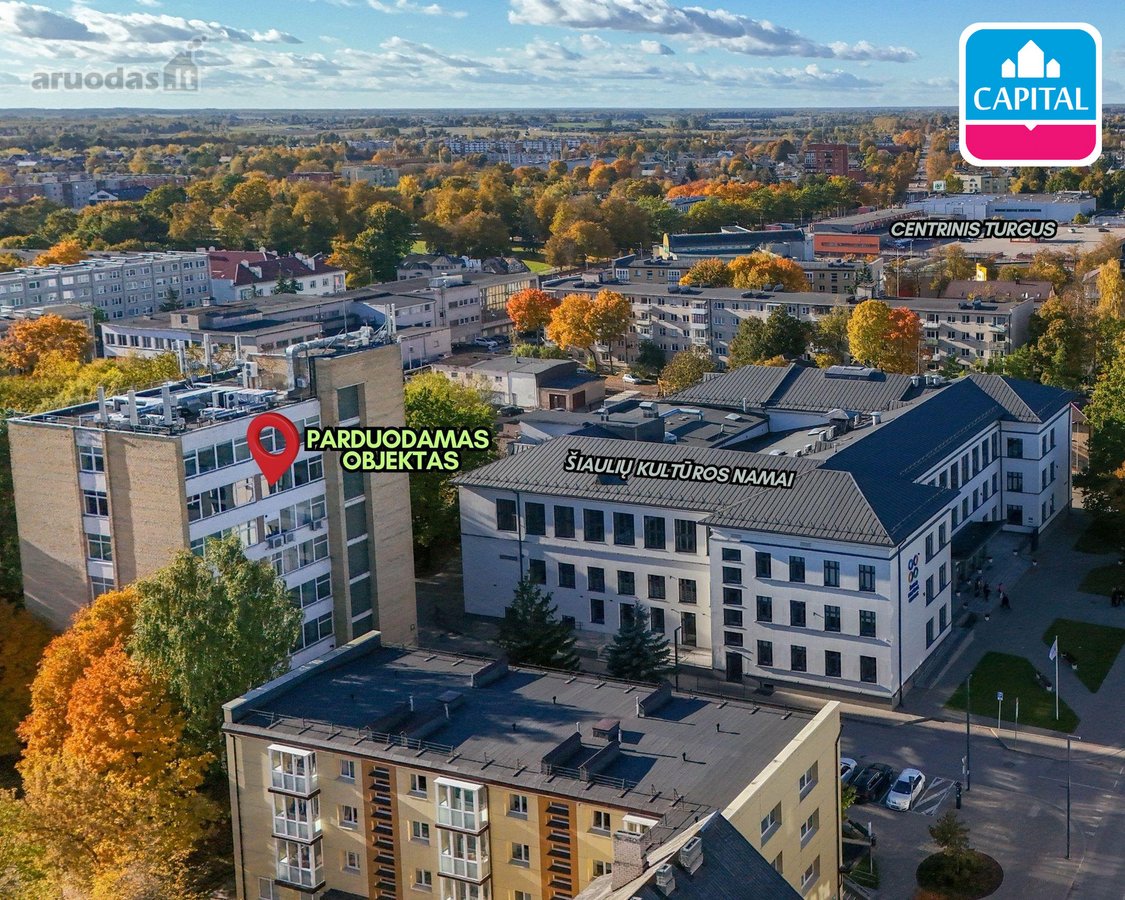 Parduodamos komercinės patalpos Šiaulių
