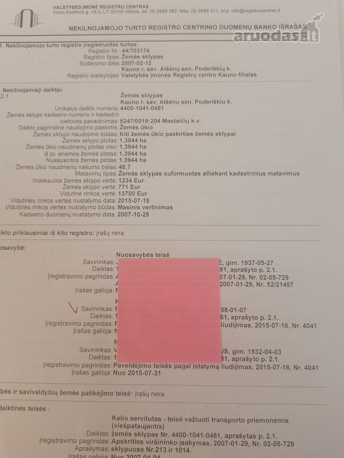 Kauno rajone Poderiškių k. Gervių g - nuotraukos Nr. 5