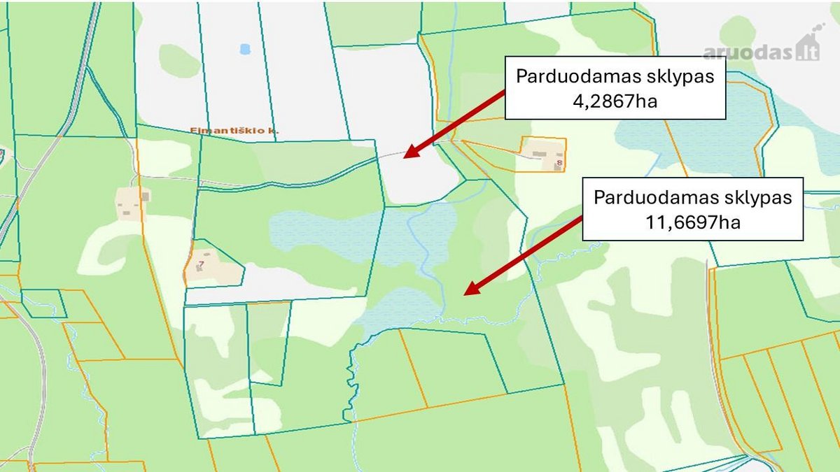 Parduodami du žemės sklypai (Eimantikšių k., - nuotraukos Nr. 3