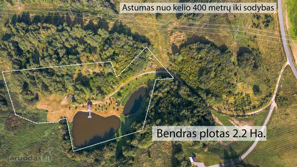 Parduodama rąstinė sodyba su pirtimi ant - nuotraukos Nr. 23