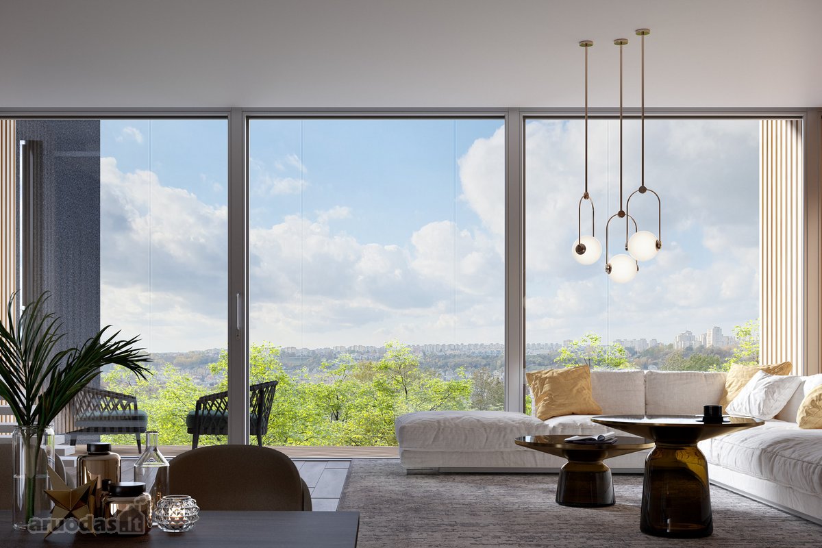 Penthouse 6 k. butas per 2 aukštus su panorama  - nuotraukos Nr. 20