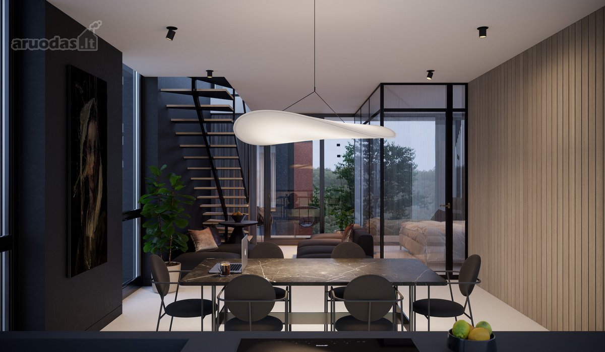 Penthouse 6 k. butas per 2 aukštus su panorama  - nuotraukos Nr. 22