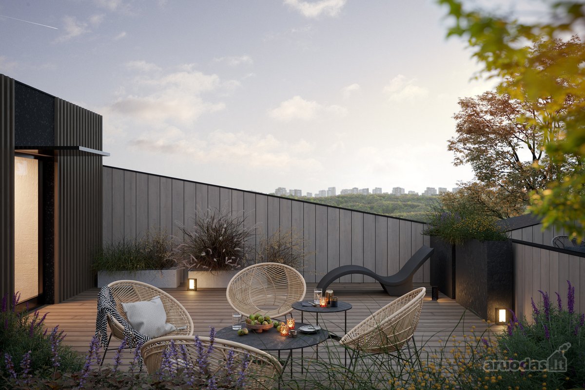 Penthouse 6 k. butas per 2 aukštus su panorama  - nuotraukos Nr. 23
