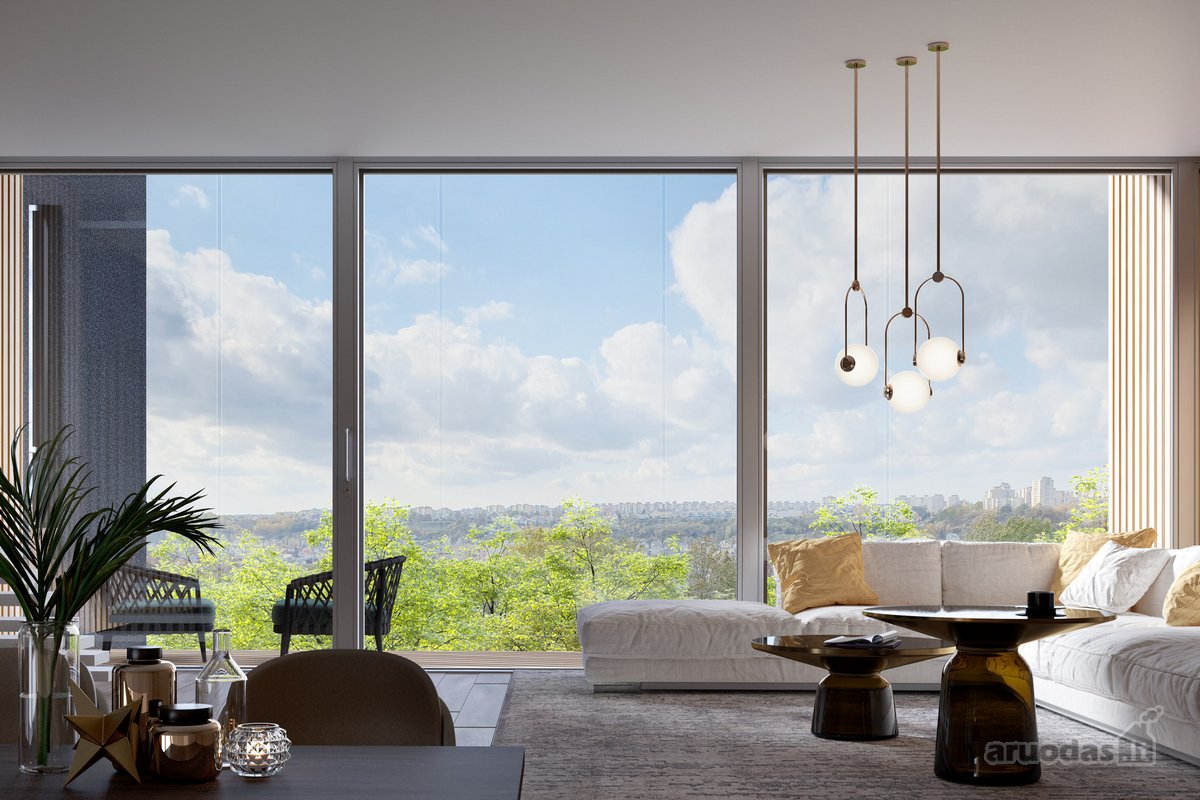 Penthouse 7 k. butas per 2 aukštus su panorama  - nuotraukos Nr. 20