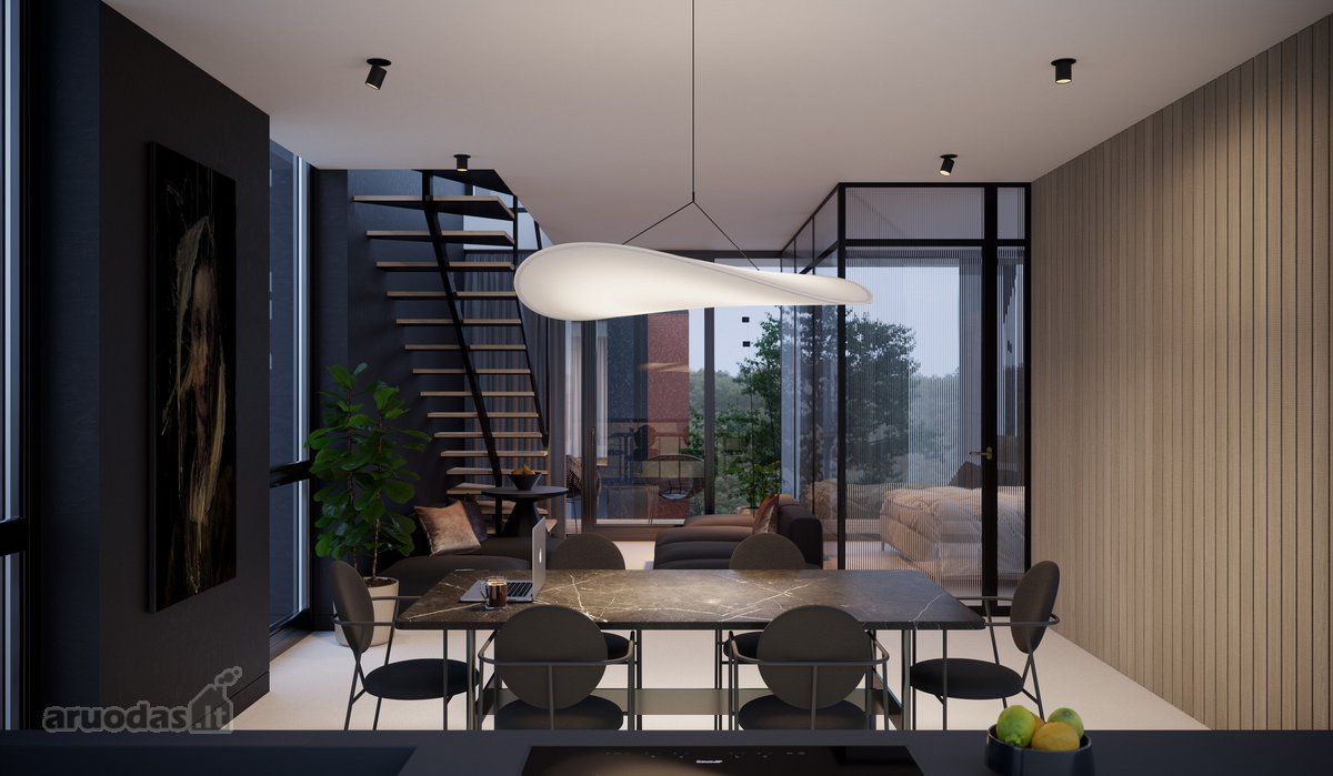 Penthouse 7 k. butas per 2 aukštus su panorama  - nuotraukos Nr. 22