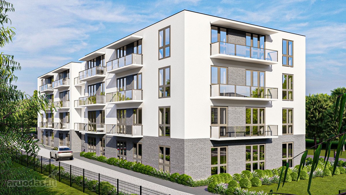 Projektą sudaro trys daugiabučiai. Pastatai - nuotraukos Nr. 12