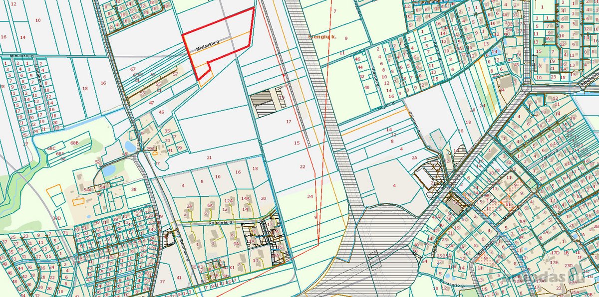 Parduodamas žemės ūkio paskirties 293 a. sklypa