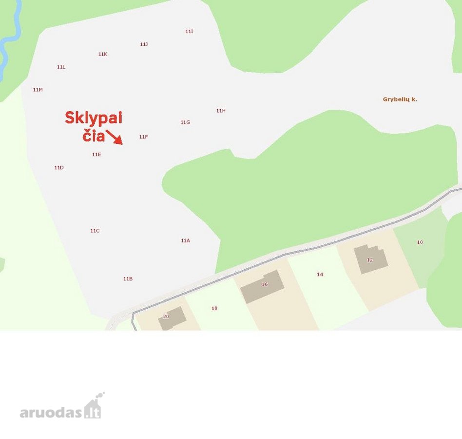Sklypai namų kvartalui Grybelių k., Utenos r. - nuotraukos Nr. 9