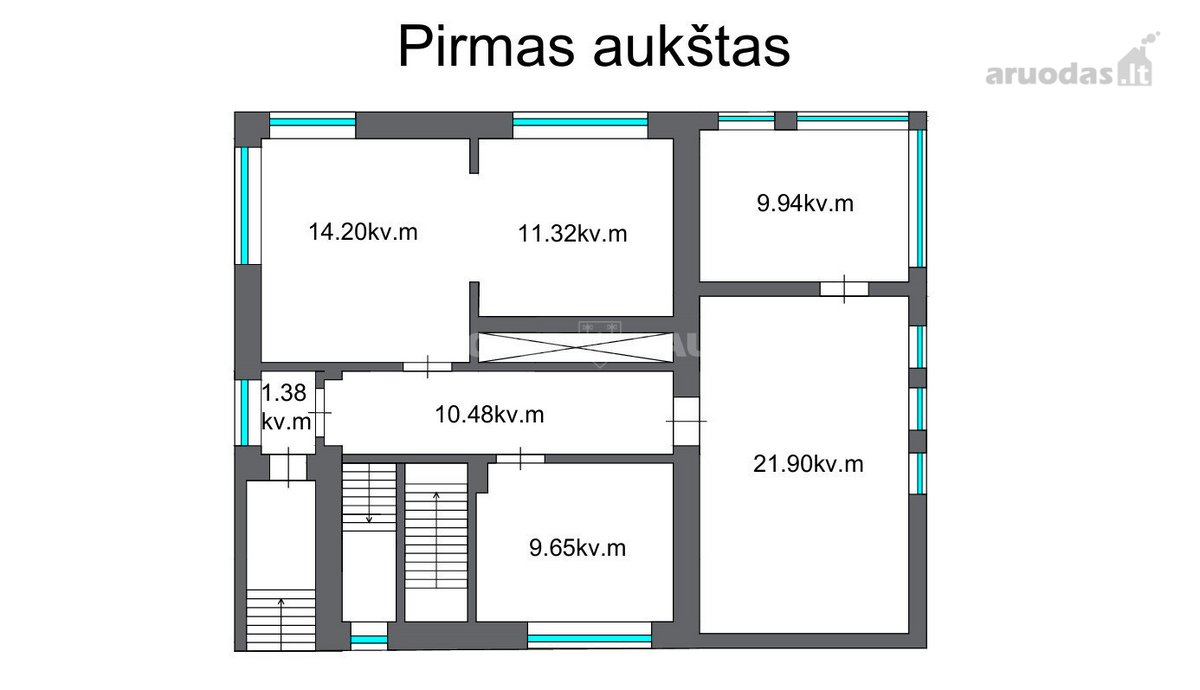 Parduodamas erdvus mūrinis namas Garliavoje, - nuotraukos Nr. 17