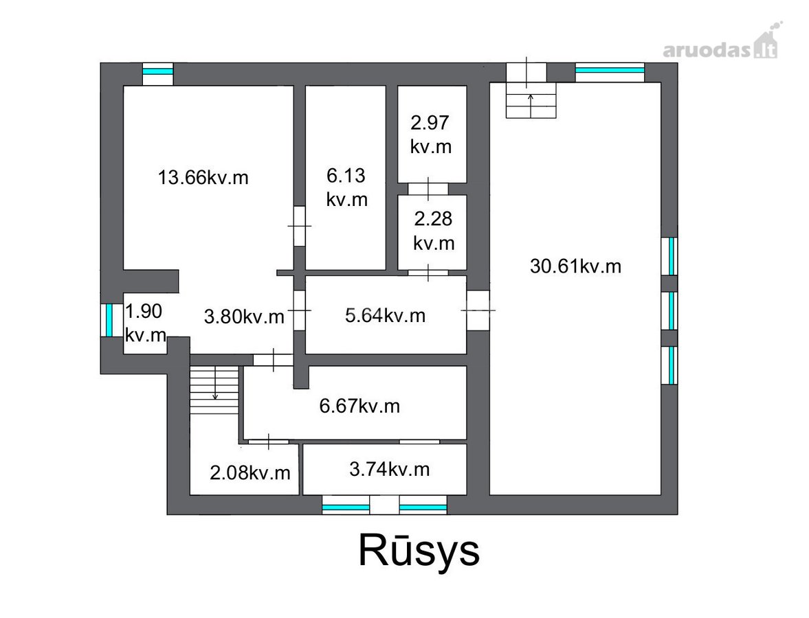 Parduodamas erdvus mūrinis namas Garliavoje, - nuotraukos Nr. 19