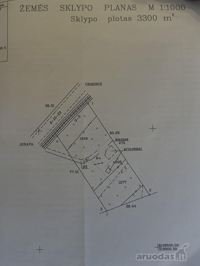 Parduodamas 0,3300 ha (33 arų) žemės ūkio - nuotraukos Nr. 2