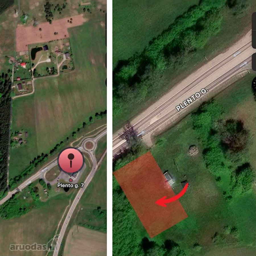 Parduodamas 0,3300 ha (33 arų) žemės ūkio