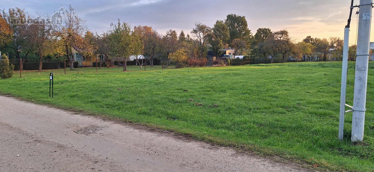Tvarkingas kvadratinis sklypas. Yra miesto