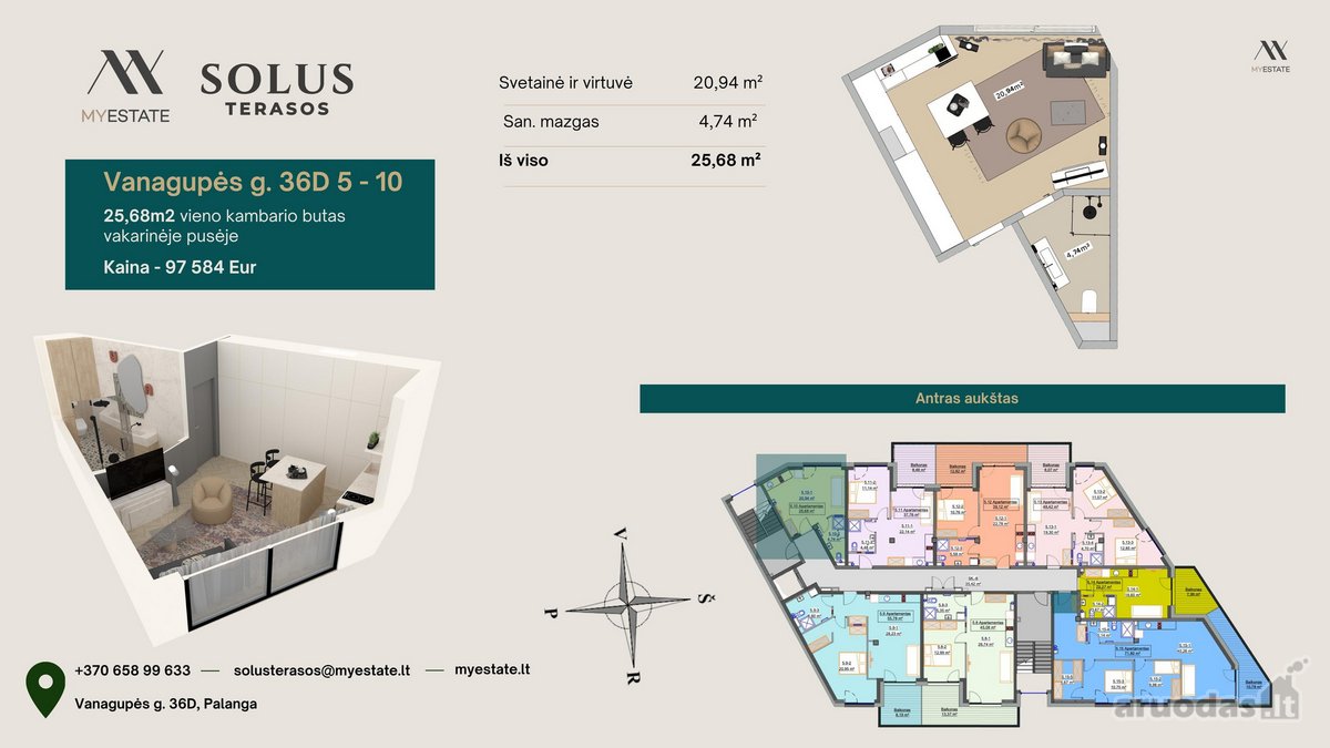 Parduodami išskirtiniai apartamentai - nuotraukos Nr. 13